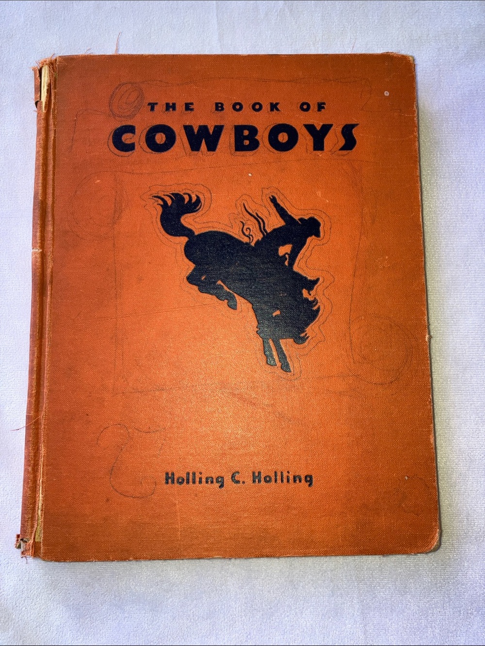 Antique The Book of Cowboys by Holling C. Holling 1938
